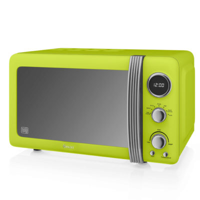 Swan Retro 800w Digital Microwave - Lime Swan Retro 800w Digital Microwave - Lime